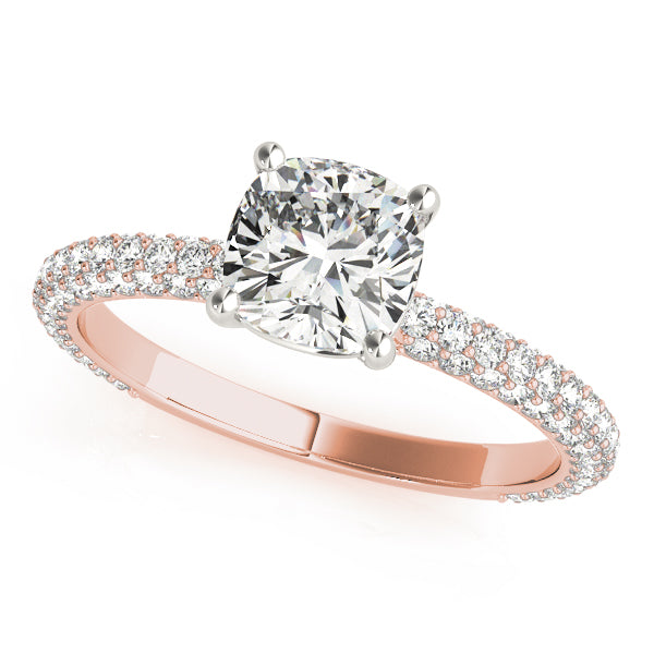 Cushion Pave With Head Diamond Engagement Ring · 2.49 ct tw