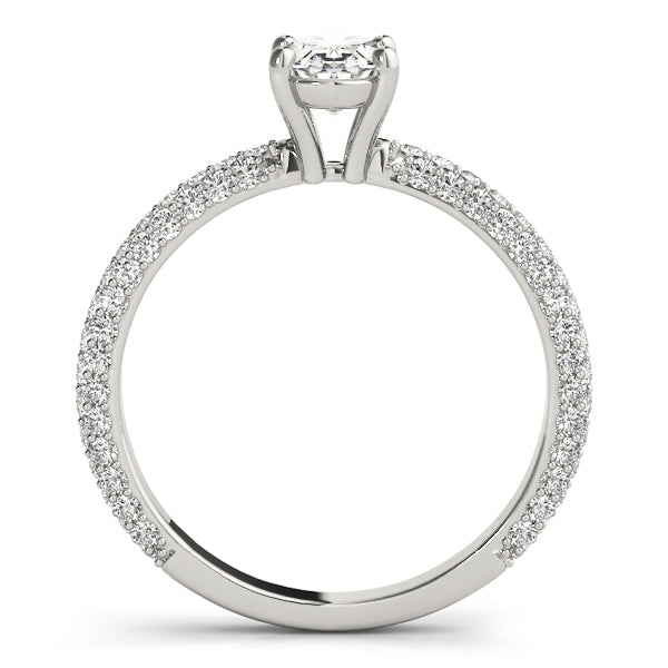 Oval Pave With Center Diamond Engagement Ring · 2.49 ct tw