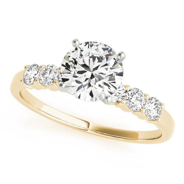 Single Row Diamond Engagement Ring · 0.06 ct tw