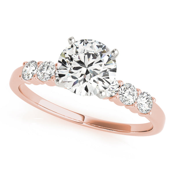 Single Row Diamond Engagement Ring · 0.06 ct tw
