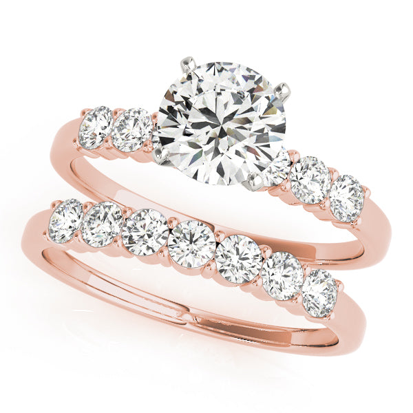 Single Row Diamond Engagement Ring · 0.06 ct tw