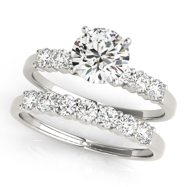 Single Row Diamond Engagement Ring · 0.06 ct tw