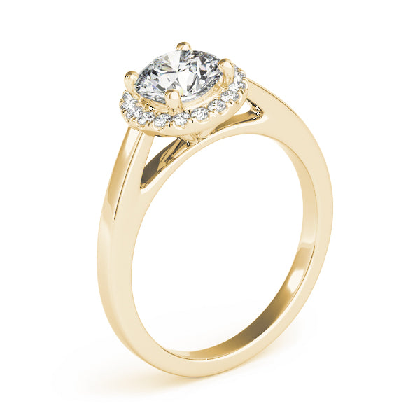 Round Halo Diamond Engagement Ring · 1.14 ct tw