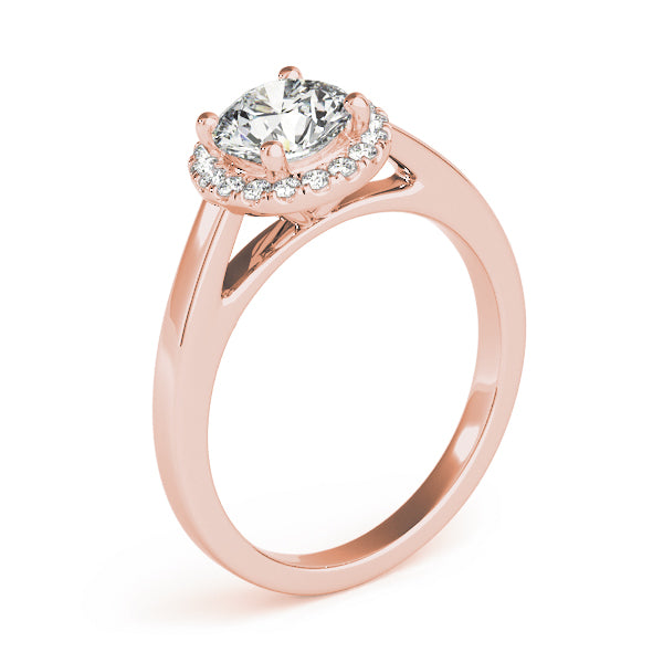 Round Halo Diamond Engagement Ring · 1.14 ct tw
