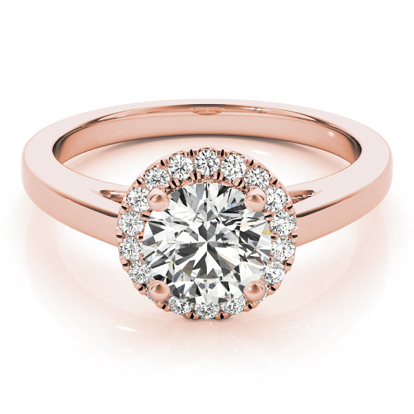 Round Halo Diamond Engagement Ring · 1.14 ct tw
