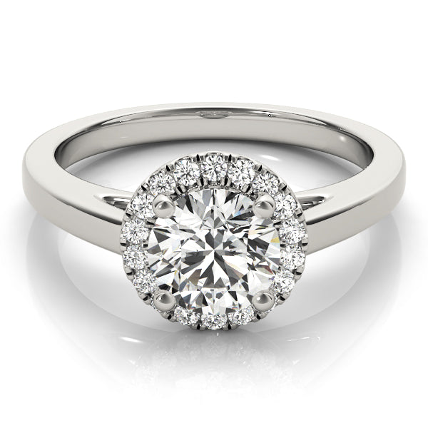 Round Halo Diamond Engagement Ring · 2.17 ct tw