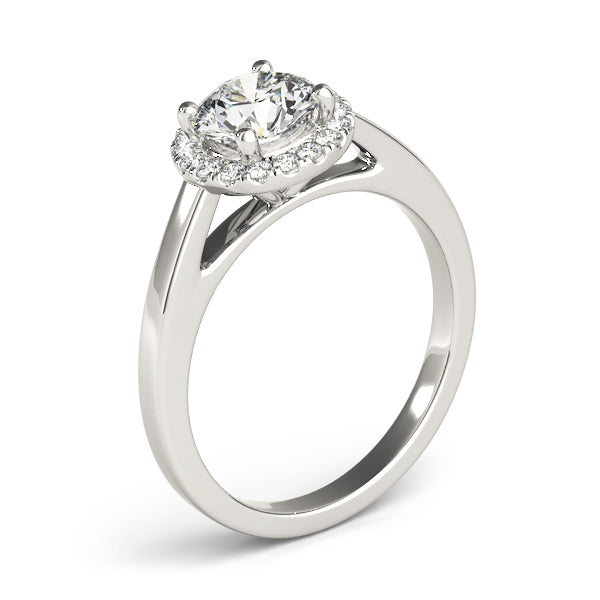 Round Halo Diamond Engagement Ring · 2.17 ct tw
