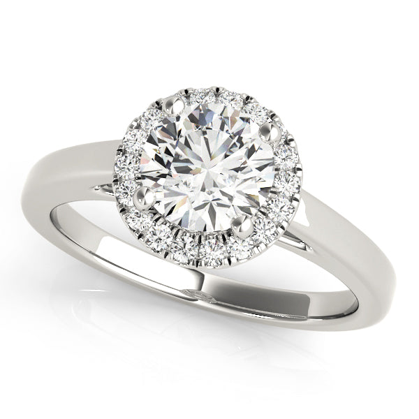 Round Halo Diamond Engagement Ring · 1.14 ct tw