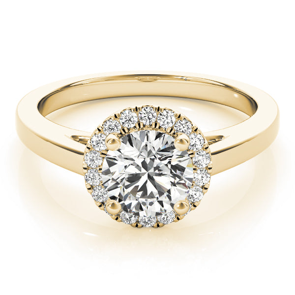 Round Halo Diamond Engagement Ring · 0.60 ct tw