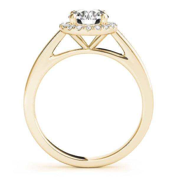 Round Halo Diamond Engagement Ring · 0.60 ct tw