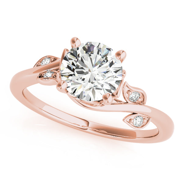 Round 6.0mm Diamond Engagement Ring · 0.89 ct tw