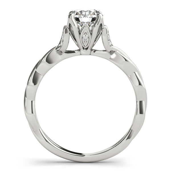 Round With Twisted Shank Diamond Engagement Ring · 1.07 ct tw
