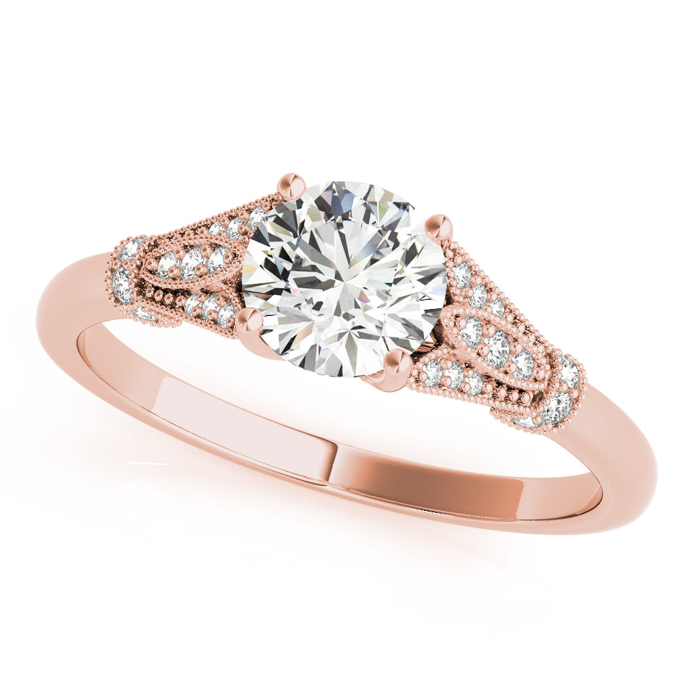 Round Gemstone Engagement Ring · 0.85 ct tw