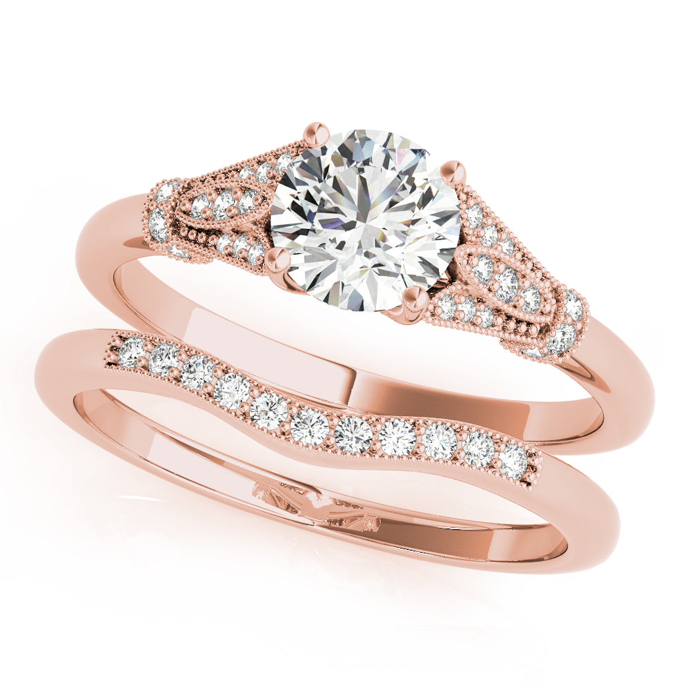 Round Gemstone Engagement Ring · 0.85 ct tw