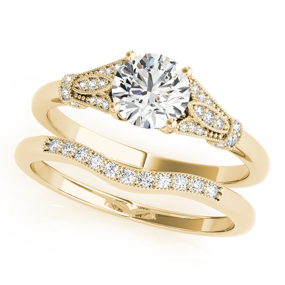 Round Gemstone Engagement Ring · 2.10 ct tw