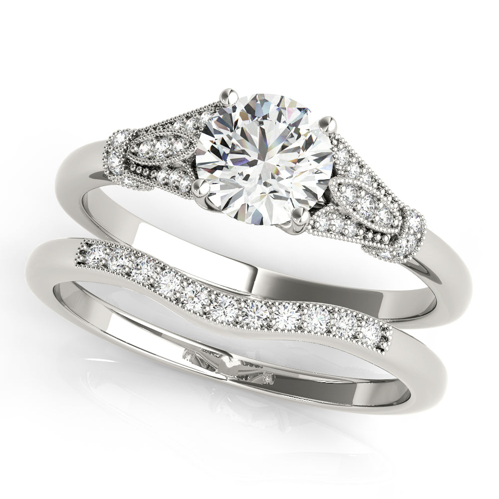 Round Gemstone Engagement Ring · 0.85 ct tw