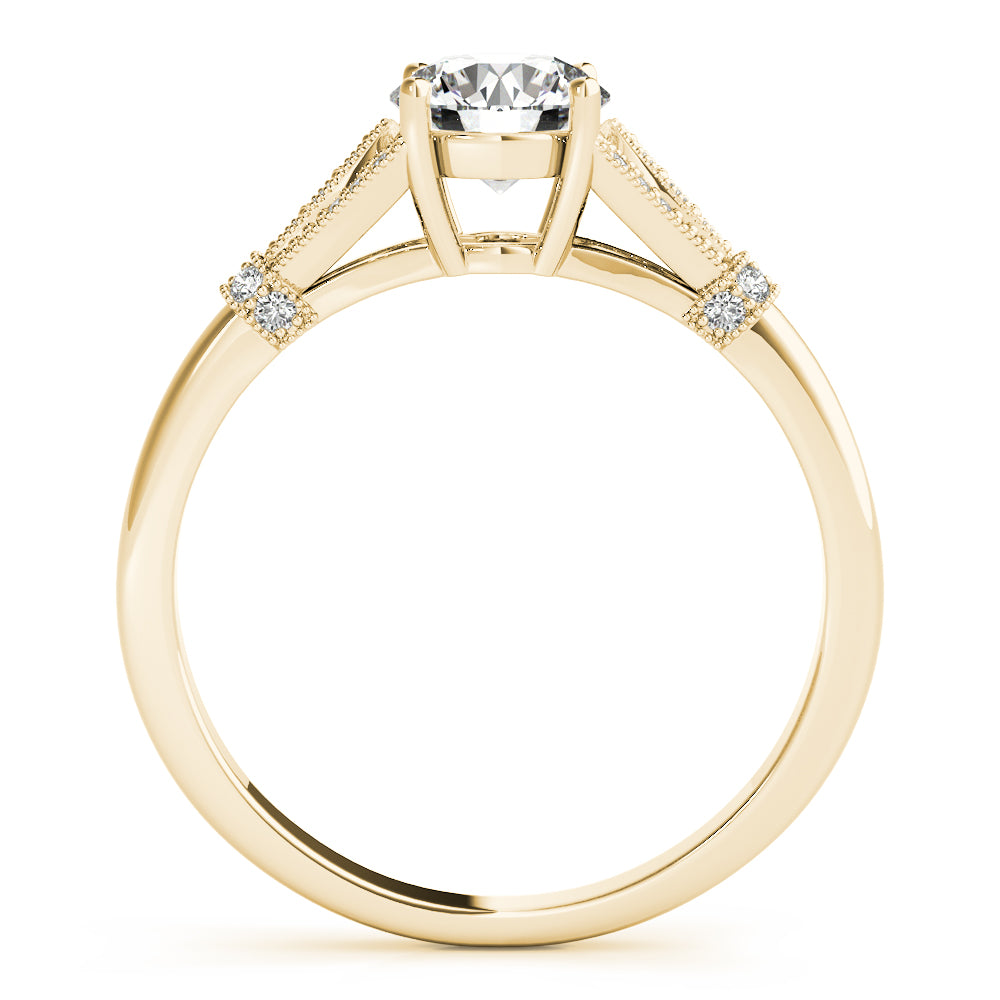 Round Gemstone Engagement Ring · 0.85 ct tw