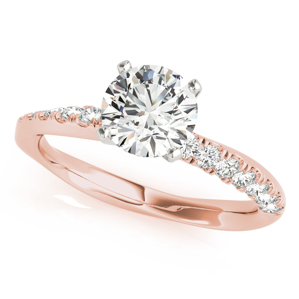 Split Prongs Diamond Engagement Ring · 0.42 ct tw