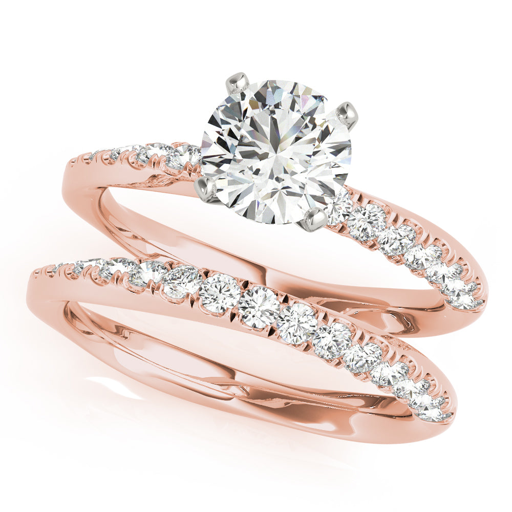 Split Prongs Diamond Engagement Ring · 0.18 ct tw
