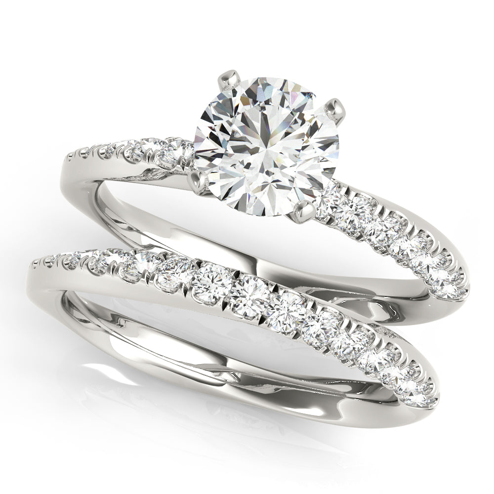 Split Prongs Diamond Engagement Ring · 0.18 ct tw