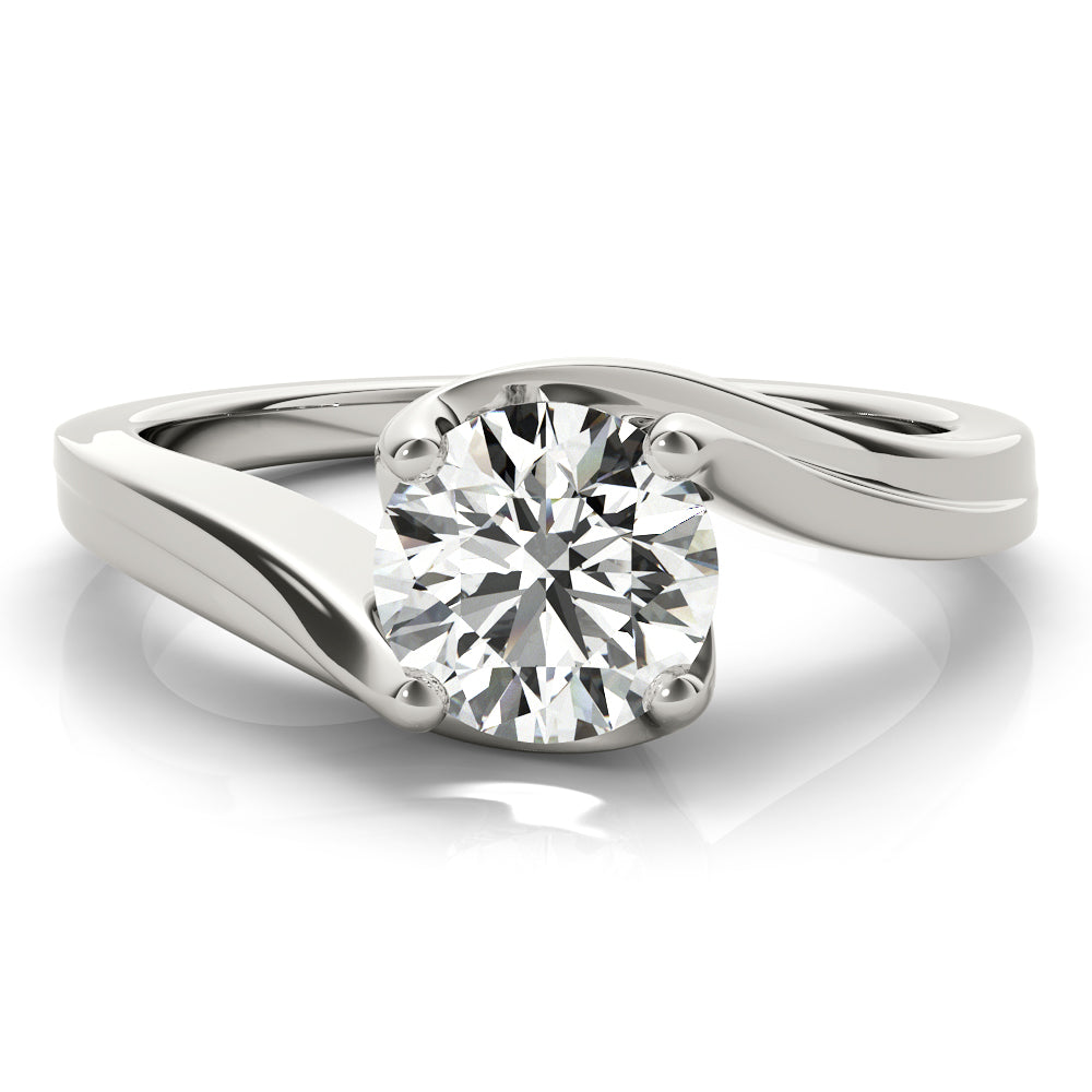 Round Bypass Diamond Engagement Ring · 0.50 ct tw