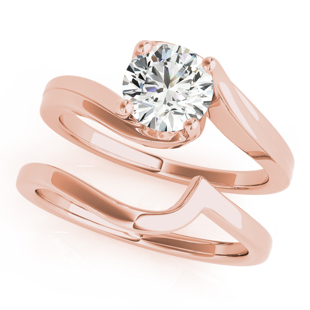 Round Bypass Diamond Engagement Ring · 1.00 ct tw