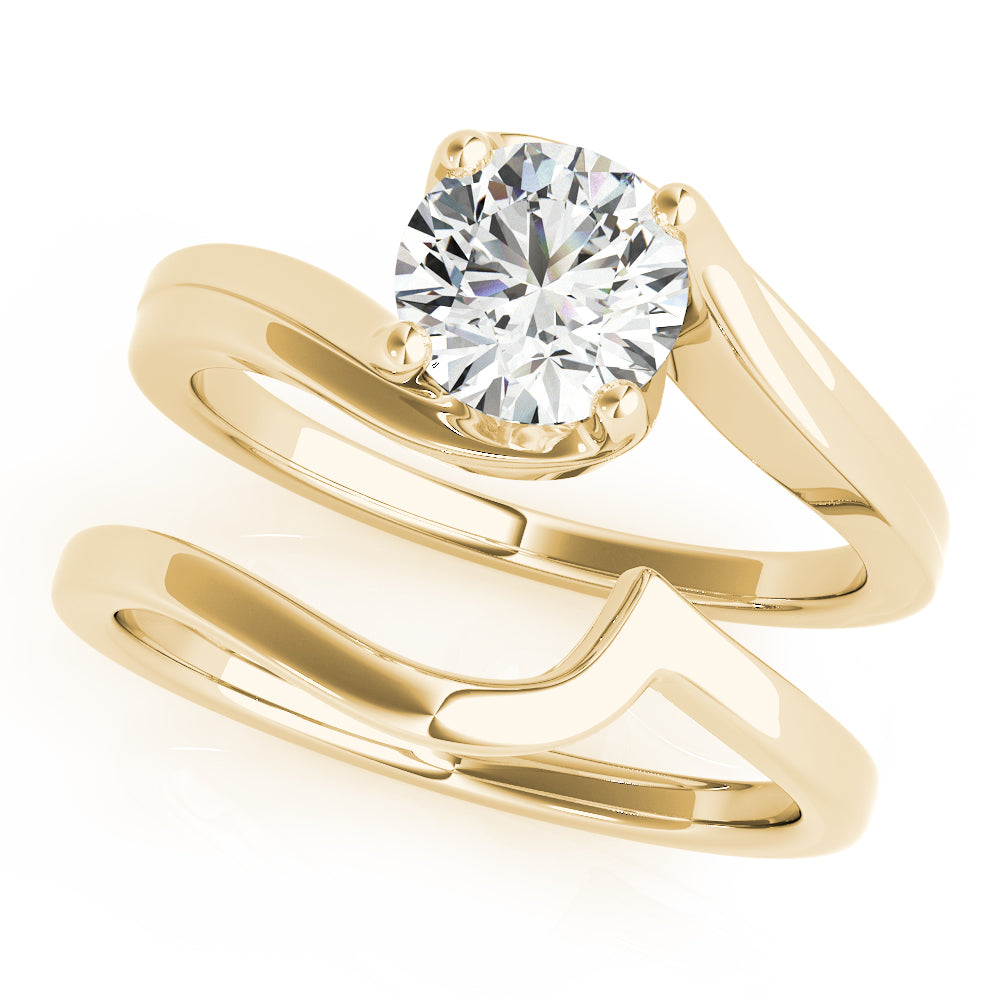 Round Bypass Diamond Engagement Ring · 0.50 ct tw