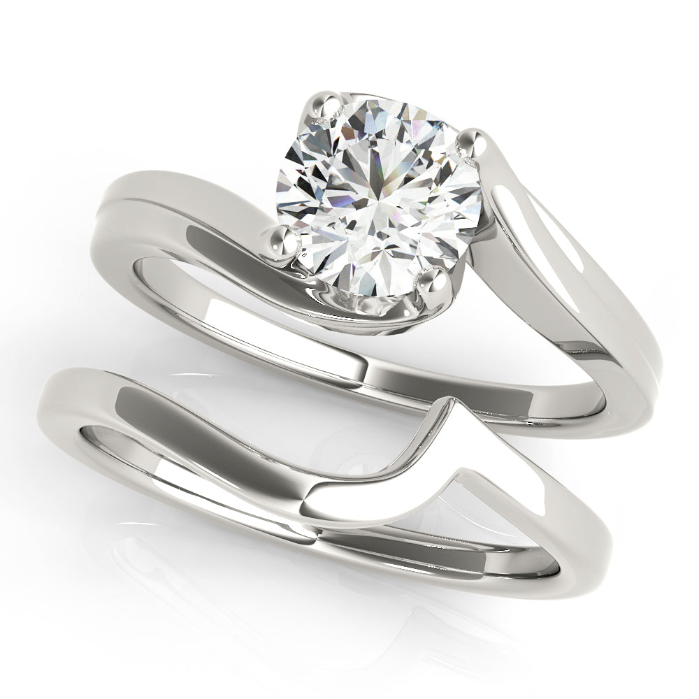 Round Bypass Diamond Engagement Ring · 0.75 ct tw