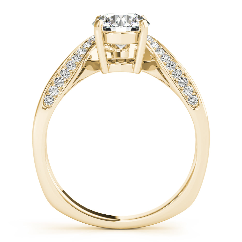 Round Euro Shank Diamond Engagement Ring · 1.16 ct tw