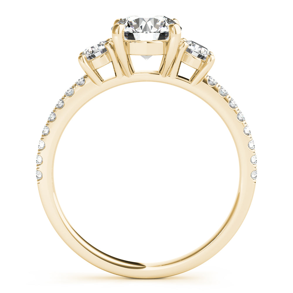 Round Three-Stone Diamond Engagement Ring · 1.90 ct tw