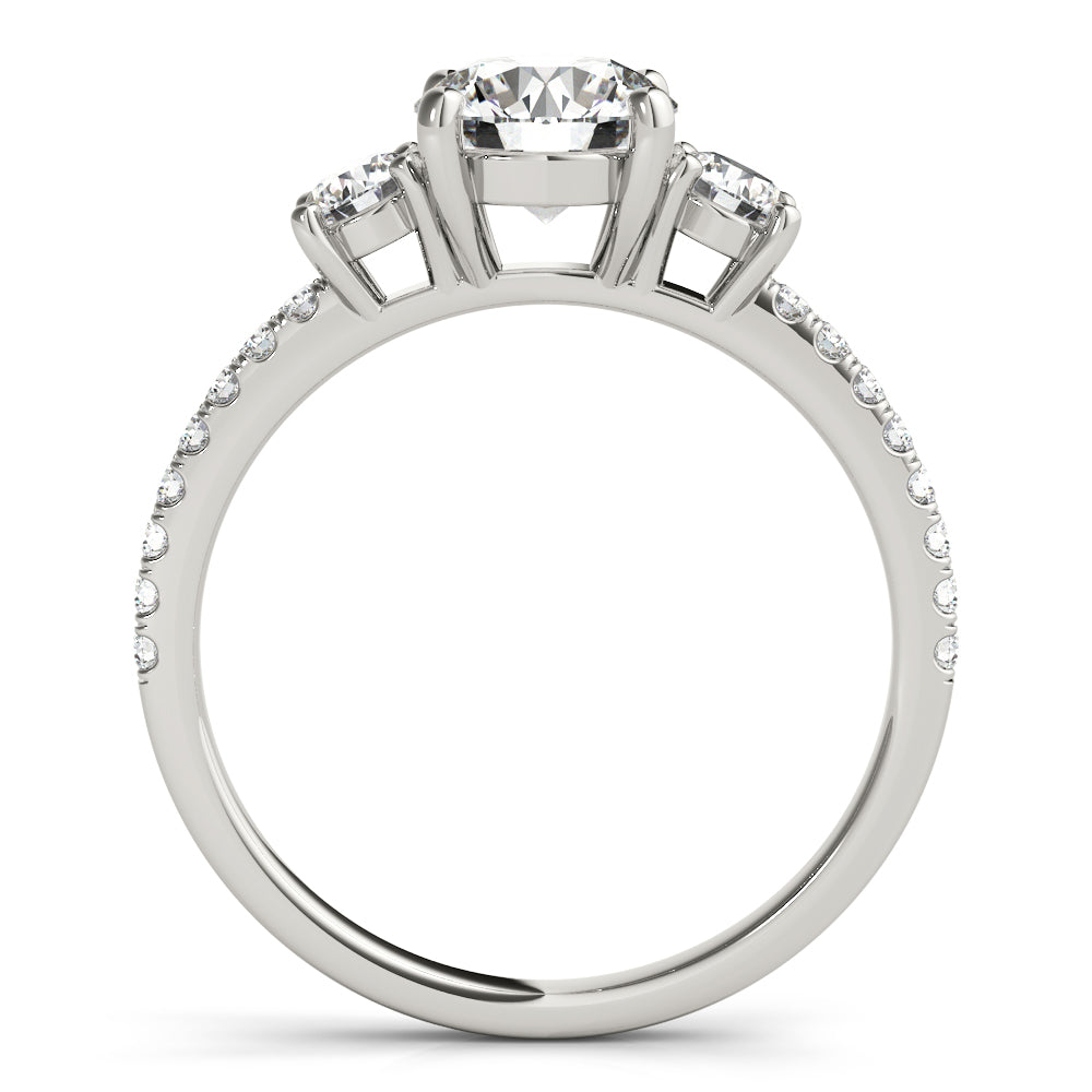 Round Three-Stone Diamond Engagement Ring · 1.40 ct tw