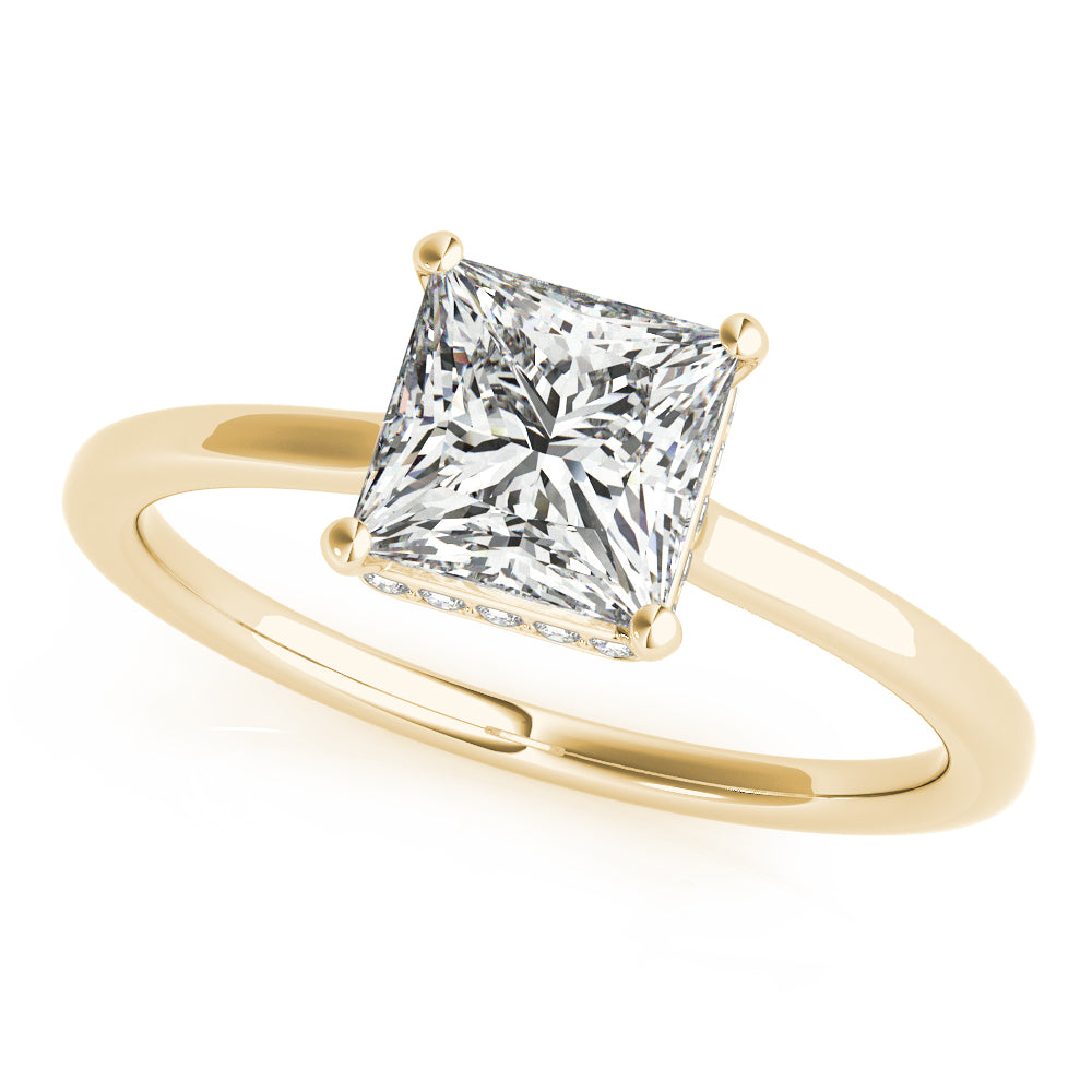 Square Princess Cut Diamond Engagement Ring · 0.83 ct tw