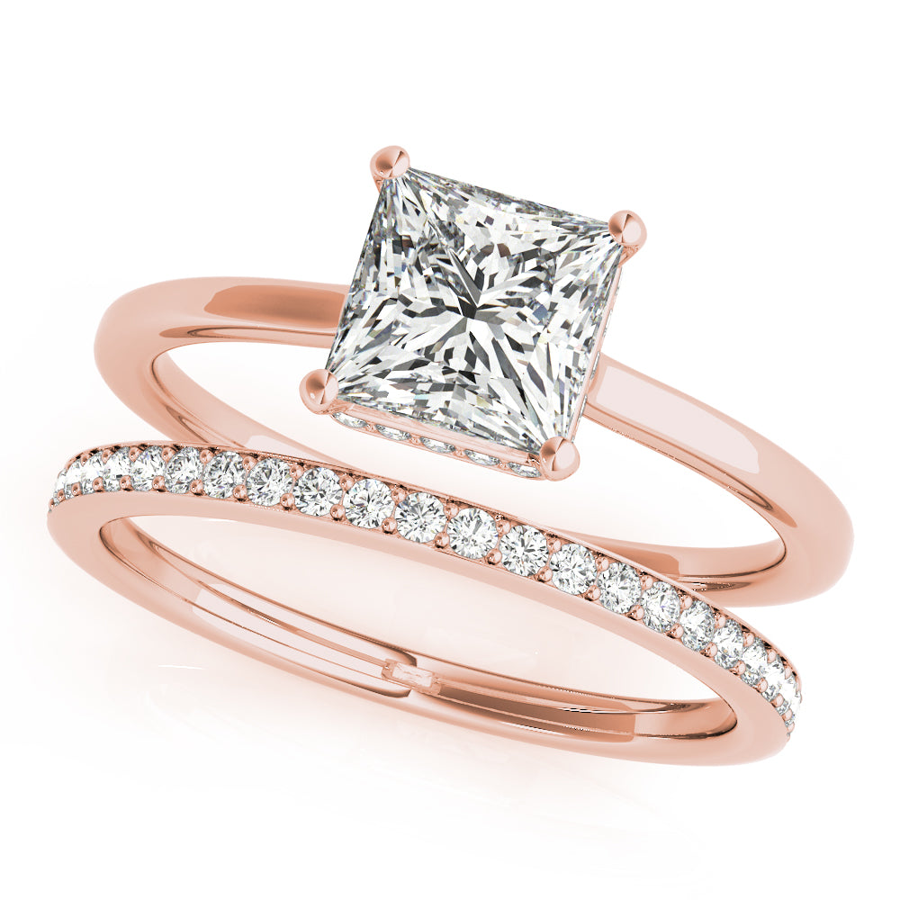 Square Princess Cut Diamond Engagement Ring · 1.90 ct tw