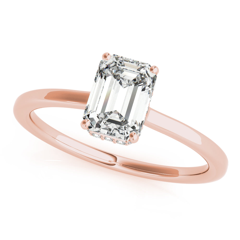 Emerald Cut Diamond Engagement Ring · 0.38 ct tw
