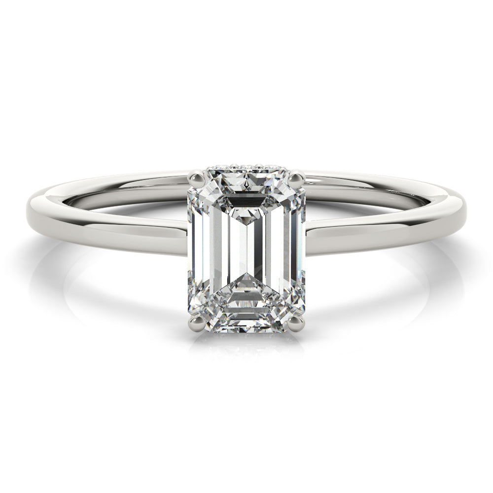 Emerald Cut Diamond Engagement Ring · 0.38 ct tw