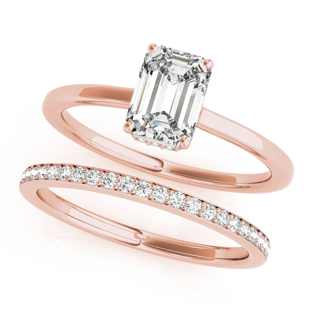 Emerald Cut Diamond Engagement Ring · 0.38 ct tw