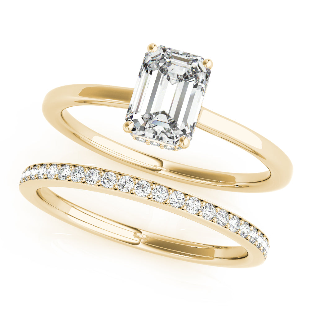 Emerald Cut Diamond Engagement Ring · 1.08 ct tw