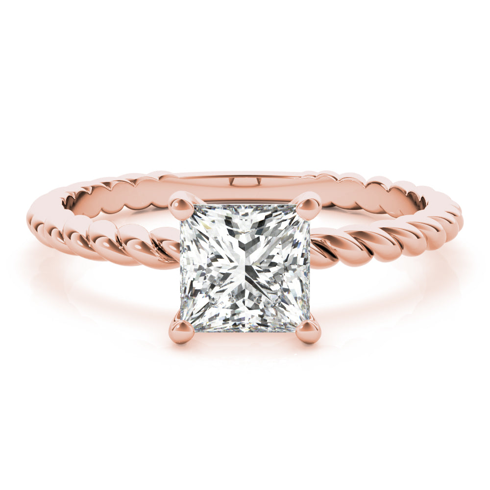 Square Twisted Shank Princess Diamond Engagement Ring · 1.80 ct tw