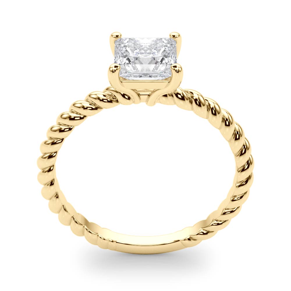Square Twisted Shank Princess Diamond Engagement Ring · 0.60 ct tw