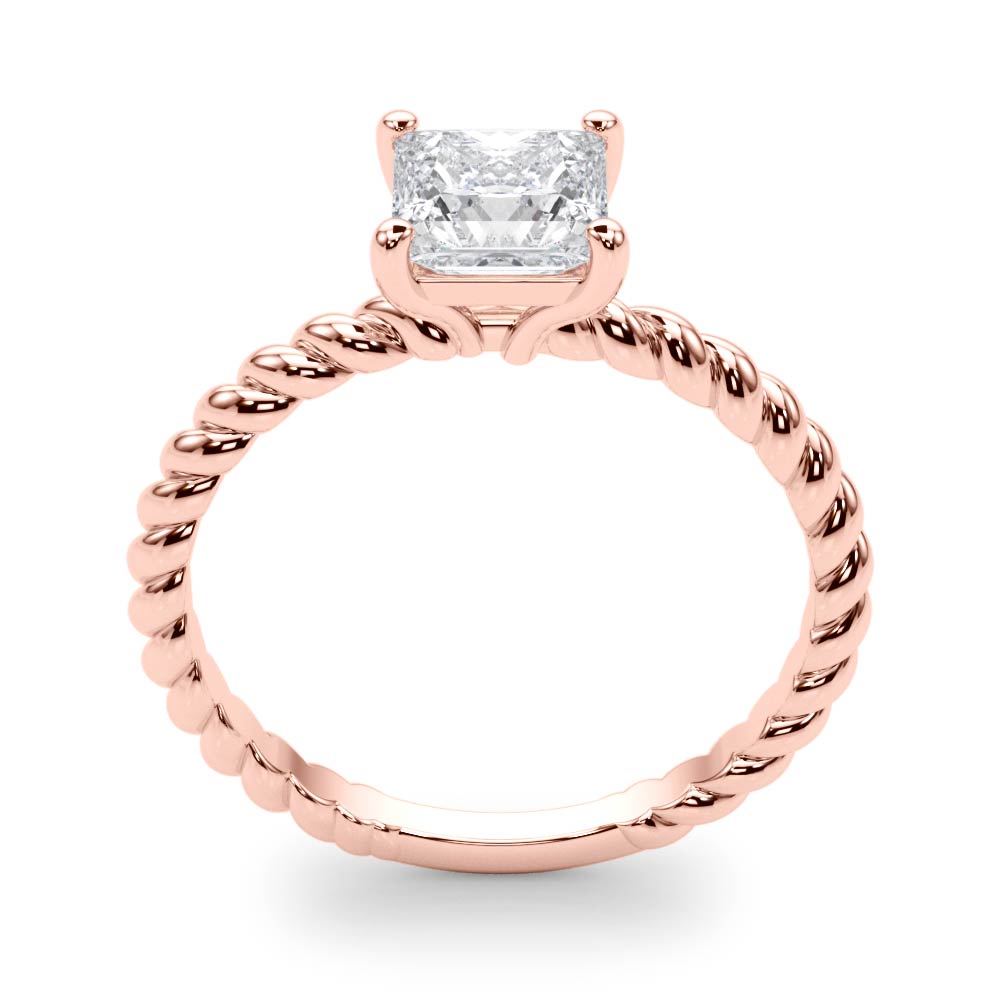 Square Twisted Shank Princess Diamond Engagement Ring · 0.60 ct tw