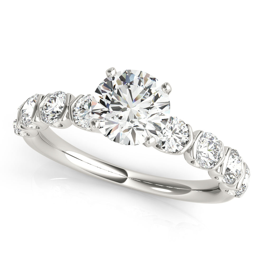 U Prong Diamond Engagement Ring · 0.48 ct tw