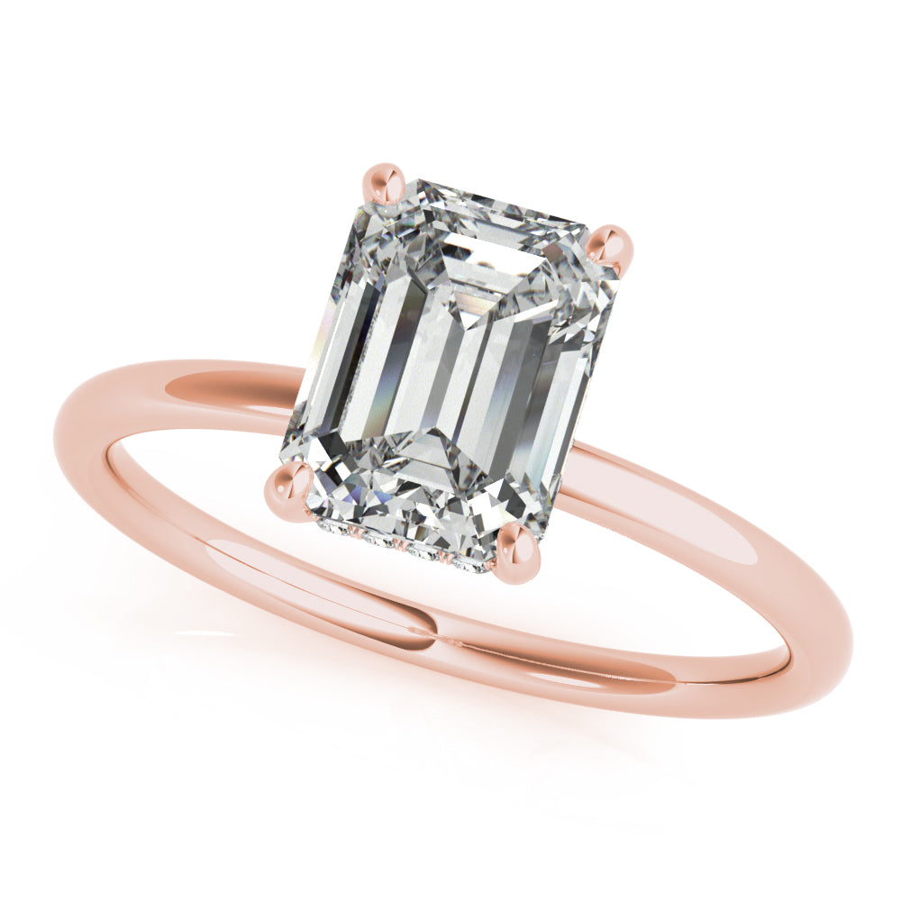 Emerald Cut Center Diamond Engagement Ring · 1.33 ct tw
