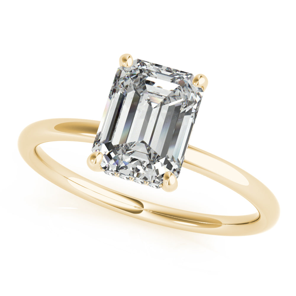 Emerald Cut Center Diamond Engagement Ring · 1.06 ct tw