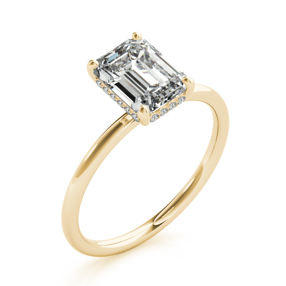 Emerald Cut Center Diamond Engagement Ring · 1.58 ct tw