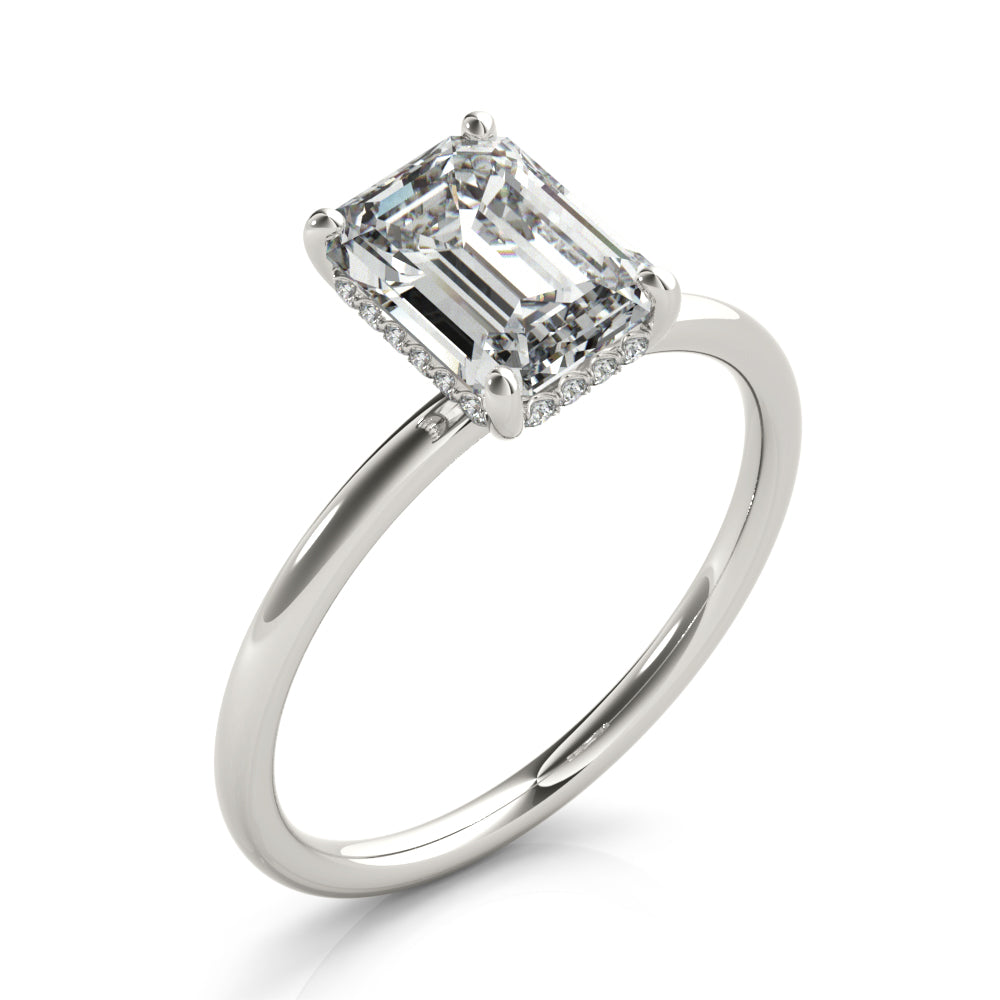 Emerald Cut Center Diamond Engagement Ring · 1.58 ct tw