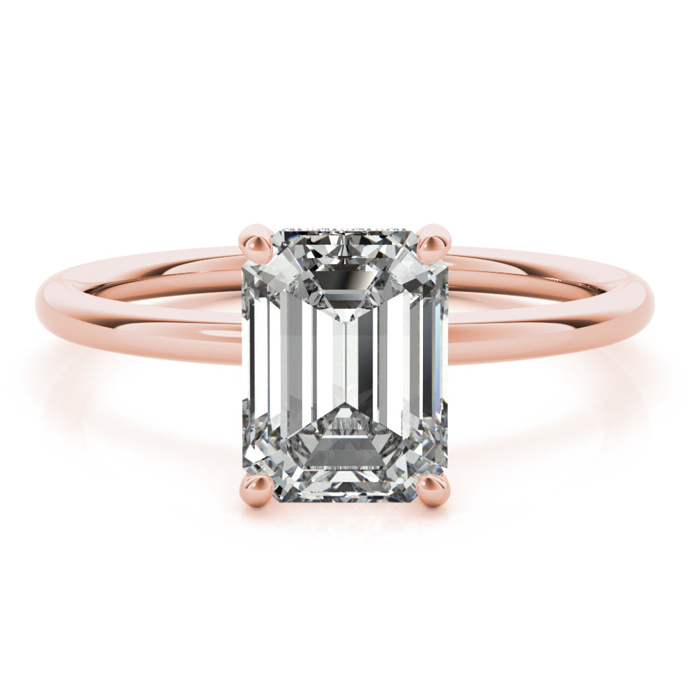Emerald Cut Center Diamond Engagement Ring · 1.33 ct tw