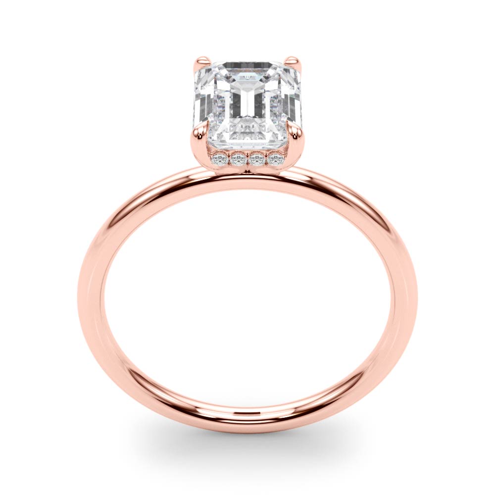 Emerald Cut Center Diamond Engagement Ring · 0.10 ct tw