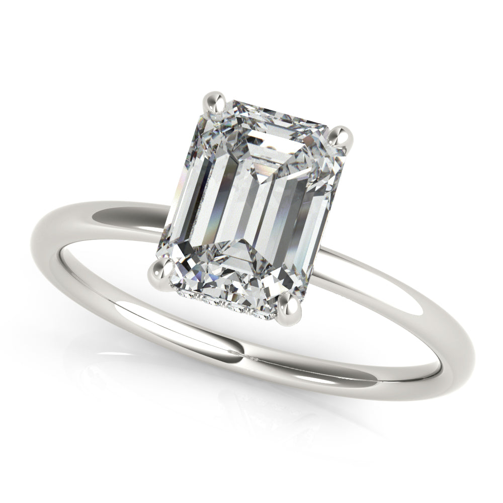 Emerald Cut Center Diamond Engagement Ring · 1.58 ct tw