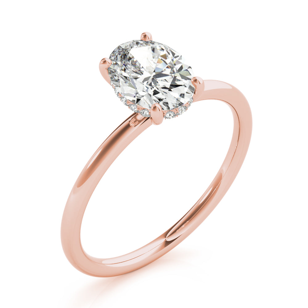 Oval Center Diamond Engagement Ring · 1.00 ct tw