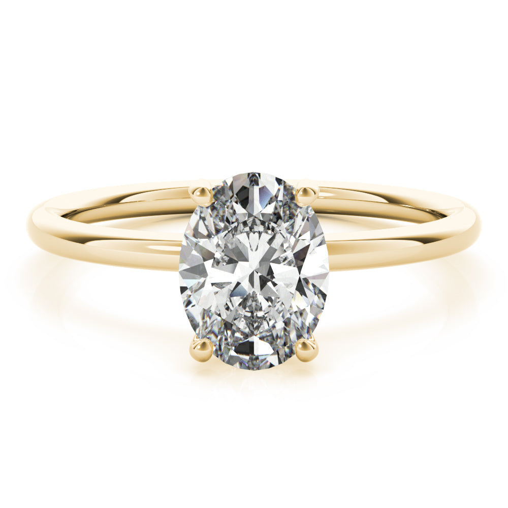 Oval Center Diamond Engagement Ring · 2.07 ct tw